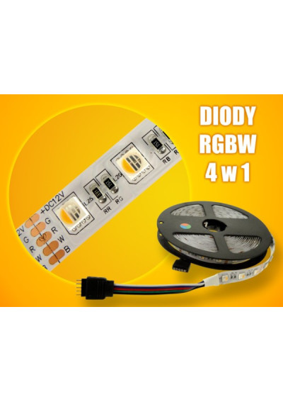 Taśma LED SMD 5050 12V 19.2W/m RGBCW 60LED/m IP65 5m ledownia.pl