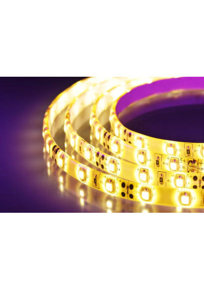 Taśma LED SMD 3528 12V 9.6W/m bursztynowa 120LED/m IP33 5m ledownia.pl