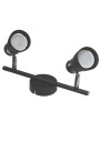 Lampa spotlight Dez 2xGU10 czarna | LEDownia.pl