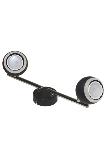Lampa spotlight KRONI 2xGU10 czarna | LEDownia.pl
