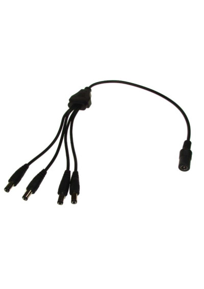 Rozgałęźnik zasilania DC 1gn./4wt.   2,1/5,5  40cm