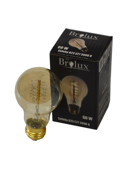 Seleby A23 60W E27 Carbon Bulb