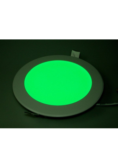 Panel led okrągły Auron 12W 230V zielony | LEDownia.pl