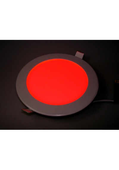 Panel led okrągły Auron 12W 230V czerwony | LEDownia.pl