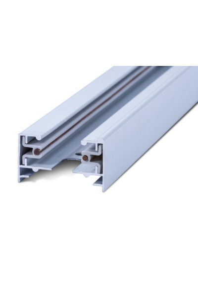 1-Phase Prismor White Surface-Mounted Track 2.0m | LEDownia.pl