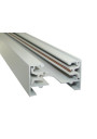 1-Phase Prismor White Surface-Mounted Track 2.0m | LEDownia.pl