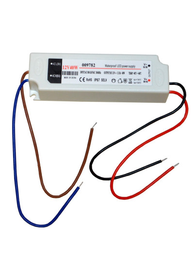 Zasilacz LED 12V 40W napięciowy IP67 PK100 EK