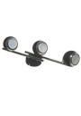 KRONI 3xGU10 Black Spotlight Lamp