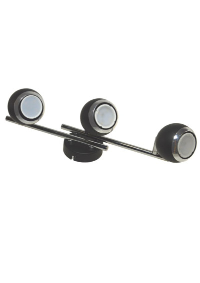 Lampa spotlight KRONI 3xGU10 czarna | LEDownia.pl