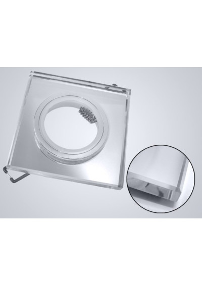 Lunivar Clear Chrome Ceiling Light