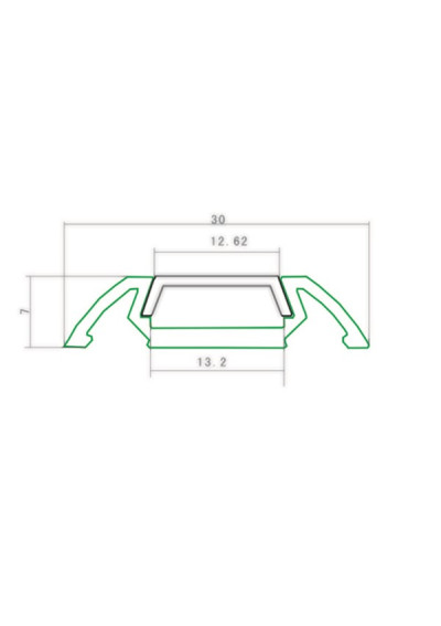 Profil LED PL2ANA-01  2,0m klosz frosted