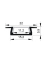 Profil LED PL2ANA-03  2,0m klosz frosted