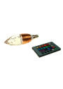 Offa E14 3W RGB LED Bulb with Remote Copper
