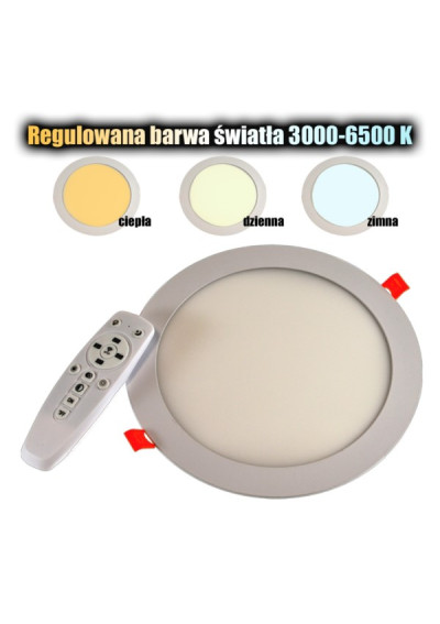 Panel led okrągły Auron 18W 230V WW+DW+CW | LEDownia.pl