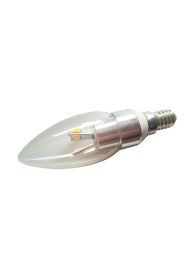 Żarówka LED KONGA E14 6x5630 3W CW srebrna
