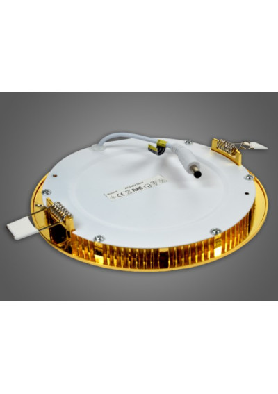 Panel led okrągły Auron 12W 230V złoty | LEDownia.pl