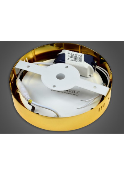 Panel led Orvian 12W 230V złoty DW | LEDownia.pl