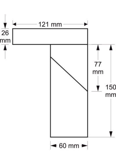 Oprawa sufitowa RAXON biała 60x150mm | LEDownia.pl