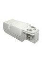 Gildas White 3-Phase Track End Cap