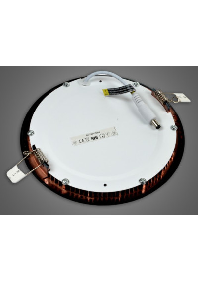 Panel led okrągły Auron 18W 230V mosiądz CW | LEDownia.pl