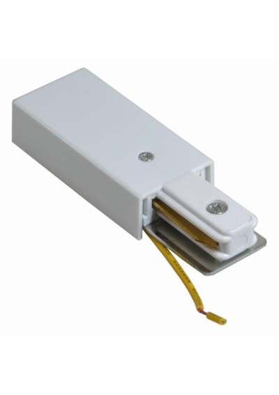 Końcówka szyny 1 fazowej Pant biała | LEDownia.pl