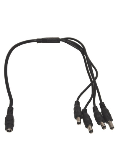 Rozgałęźnik zasilania DC 1gn./4wt. 2,1/5,5 | LEDownia.pl