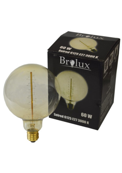 Żarówka węglowa Selred G125 60W E27 | LEDownia.pl