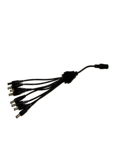 Rozgałęźnik zasilania DC 1gn./8wt. 2,5/5,5 25cm