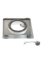 Zyven Clear Chrome Ceiling Light