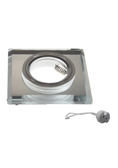 Zyven Clear Chrome Ceiling Light