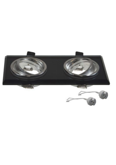 Zyven Black Double Adjustable Ceiling Light