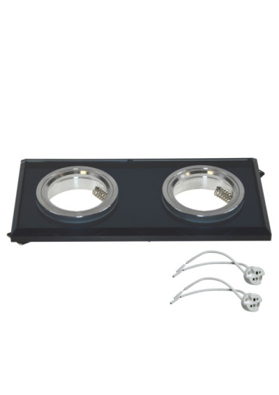 Zyven Black Double Ceiling Light