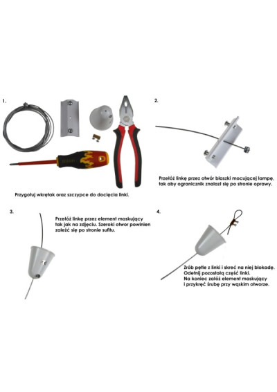 Uchwyt do podwieszenia szynoprzewodów 3 fazy biały | LEDownia.pl