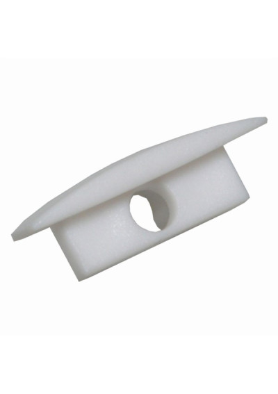 Basic Medium Recessed Profile End Cap with Hole | LEDownia.pl