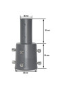 Uchwyt adapter lampy ulicznej 60/40mm | LEDownia.pl