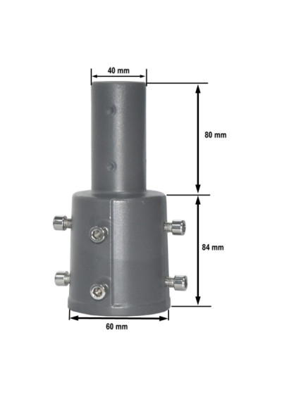 Uchwyt adapter lampy ulicznej 60/40mm | LEDownia.pl