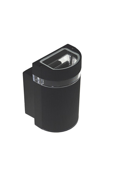 Oprawa elewacyjna Kortek 1x GU10 czarna | LEDownia.pl