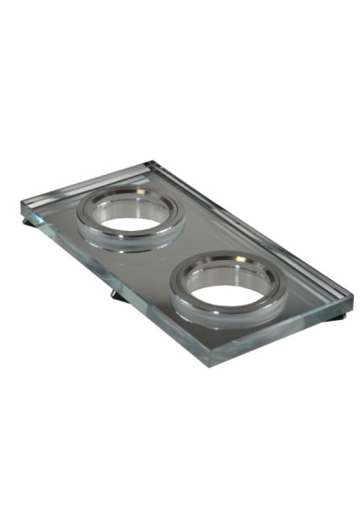 Lunivar Clear Double Ceiling Light