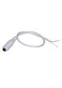 DC Socket 2.1/5.5 on 30cm Cable White Double