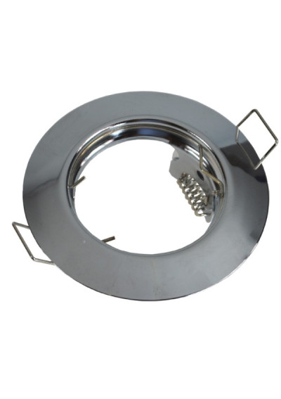 Novar Silver Round Ceiling Fixture Stainless Steel