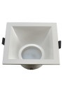 Vantor White Rectangular Ceiling Fixture Aluminum