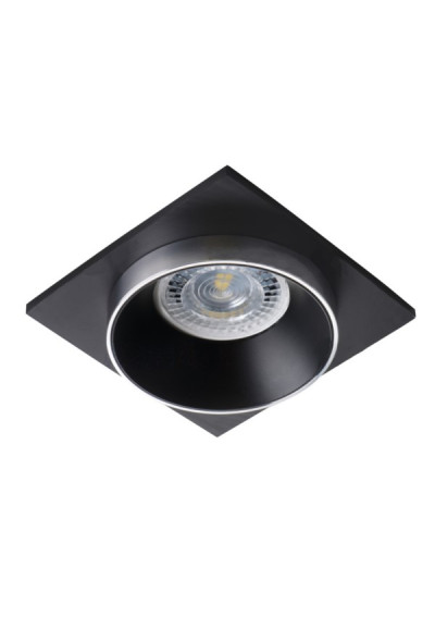 Elvara Black Square Ceiling Light Aluminium