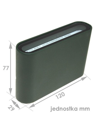 LED facade luminaire Lumina 1x3w 4000K RAL6005