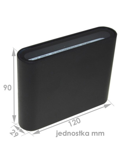 LED facade luminaire Lumina 2 x 3w 4000K Black