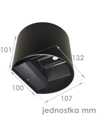 Oprawa elewacyjna LED Kreon 23w okrągły 4000K cz | LEDownia.pl