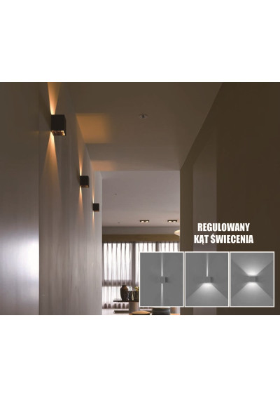 Oprawa elewacyjna LED Kreon 23w kwadrat 4000K cz