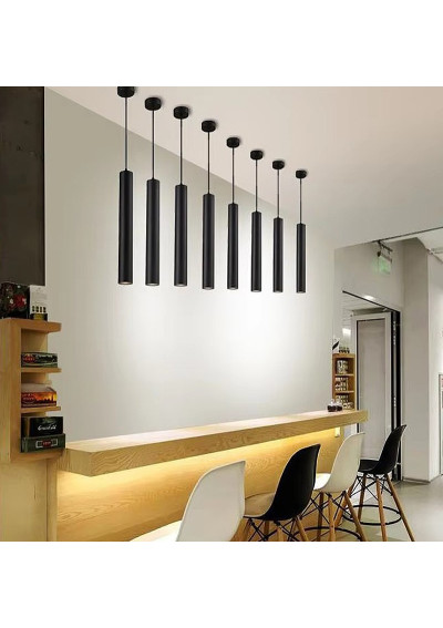 Karox GU10 Black Pendant Ceiling Light 56x290