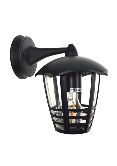 Oprawa elewacyjna Malia czarna E27 | LEDownia.pl