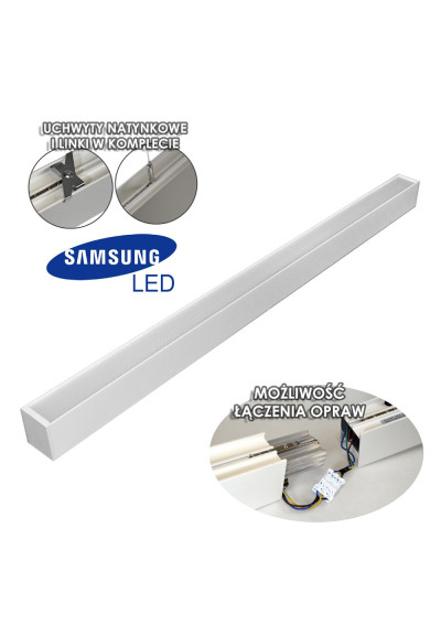 Lux Line LED Fixture 40W 4000K 1.2m White | LEDownia.pl