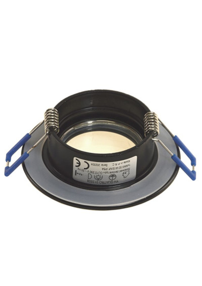 Ceiling Luminaire Vetra IP54 Black Round alumini